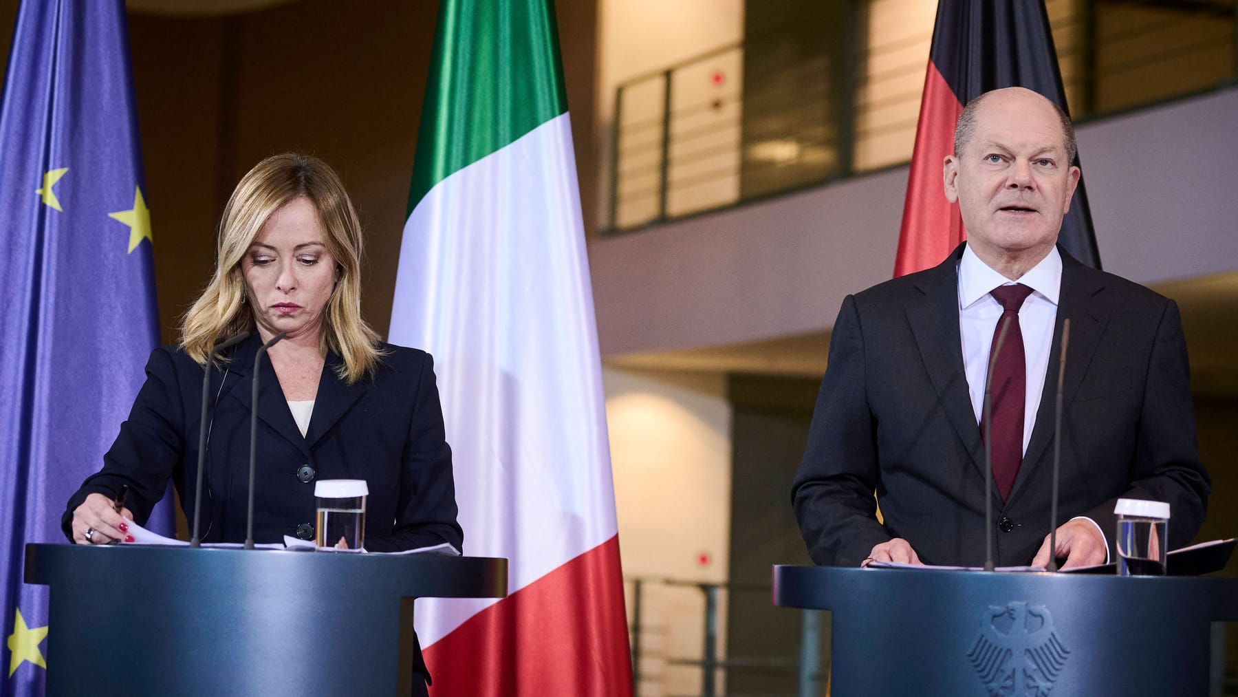 Meloni e Scholz firmano un “piano d’azione” per le relazioni italo-tedesche