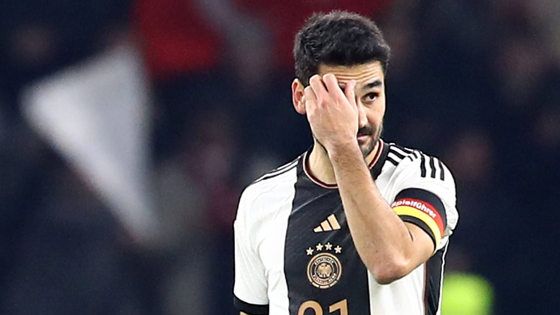 Enttäuscht: İlkay Gündoğan verlor mit der DFB-Elf gegen die Türkei.