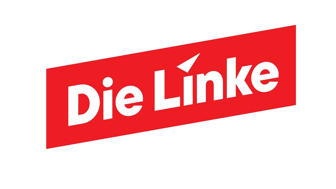 Das neue Logo der Partei Die Linke: Damit will die Partei nach dem Bruch mit Wagenknecht auch einen Neustart signalisieren.