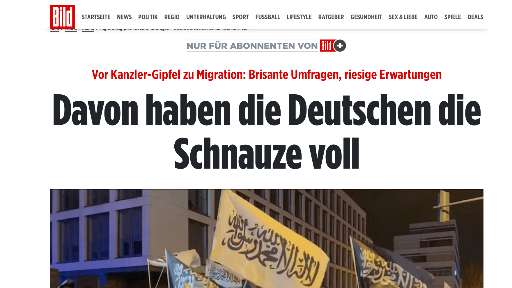 Die Debatte rollt erst an: Berichterstattung der "Bild"-Zeitung.