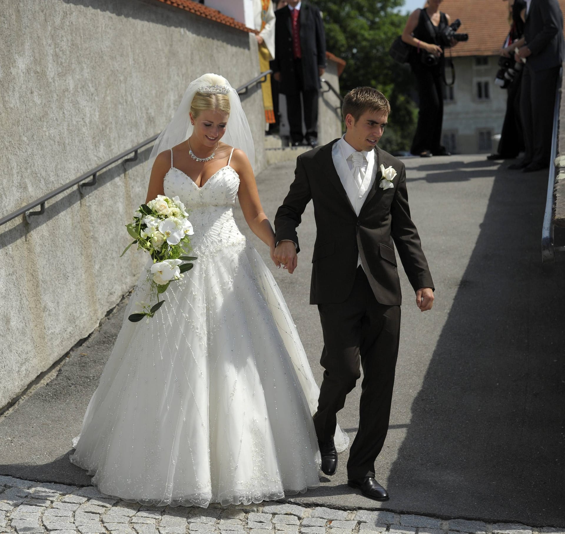 Die Hochzeit von Philipp Lahm und Claudia Schattenberg im bayerischen Aying 2010