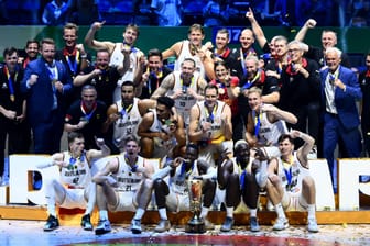 Die deutsche Basketball-Nationalmannschaft: Das Team wurde im September Weltmeister.