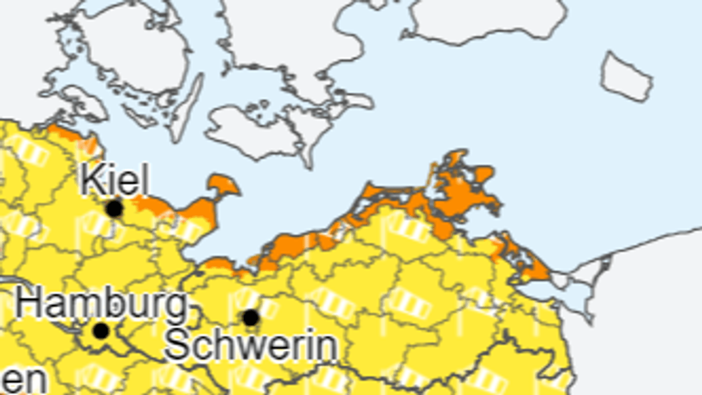 Für die Küstenregion hat der Deutsche Wetterdienst zum Wochenende eine Warnung herausgegeben.
