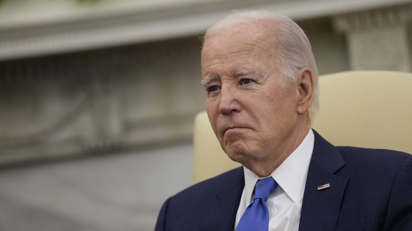 Keine Zustimmung: Joe Biden will das Hilfspaket für Israel ablehnen.