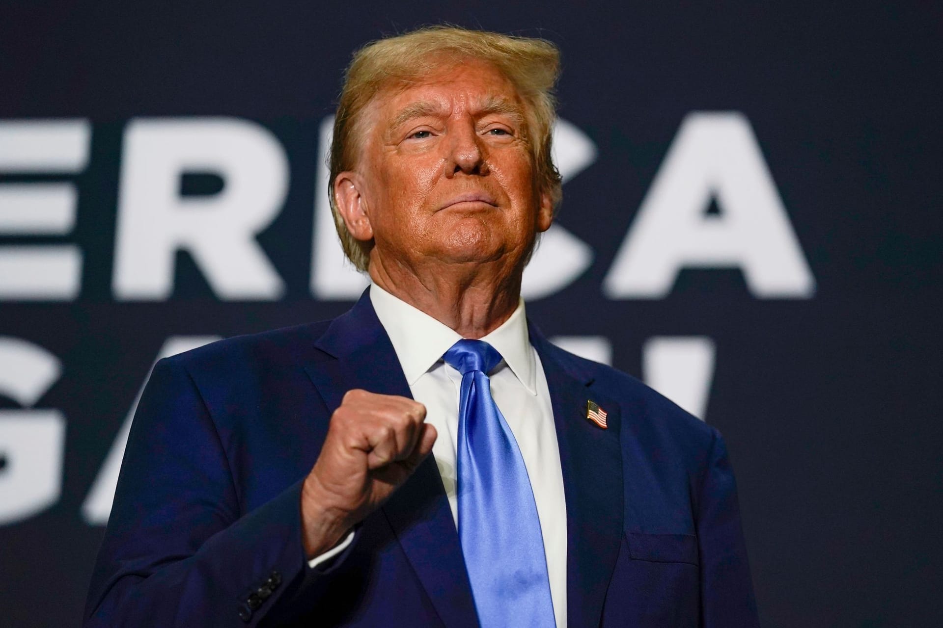 Ex-US-Präsident Donald Trump: Im Vergleich zu Biden sei er das kleinere Übel, gaben viele Befragte bei einer Untersuchung an.
