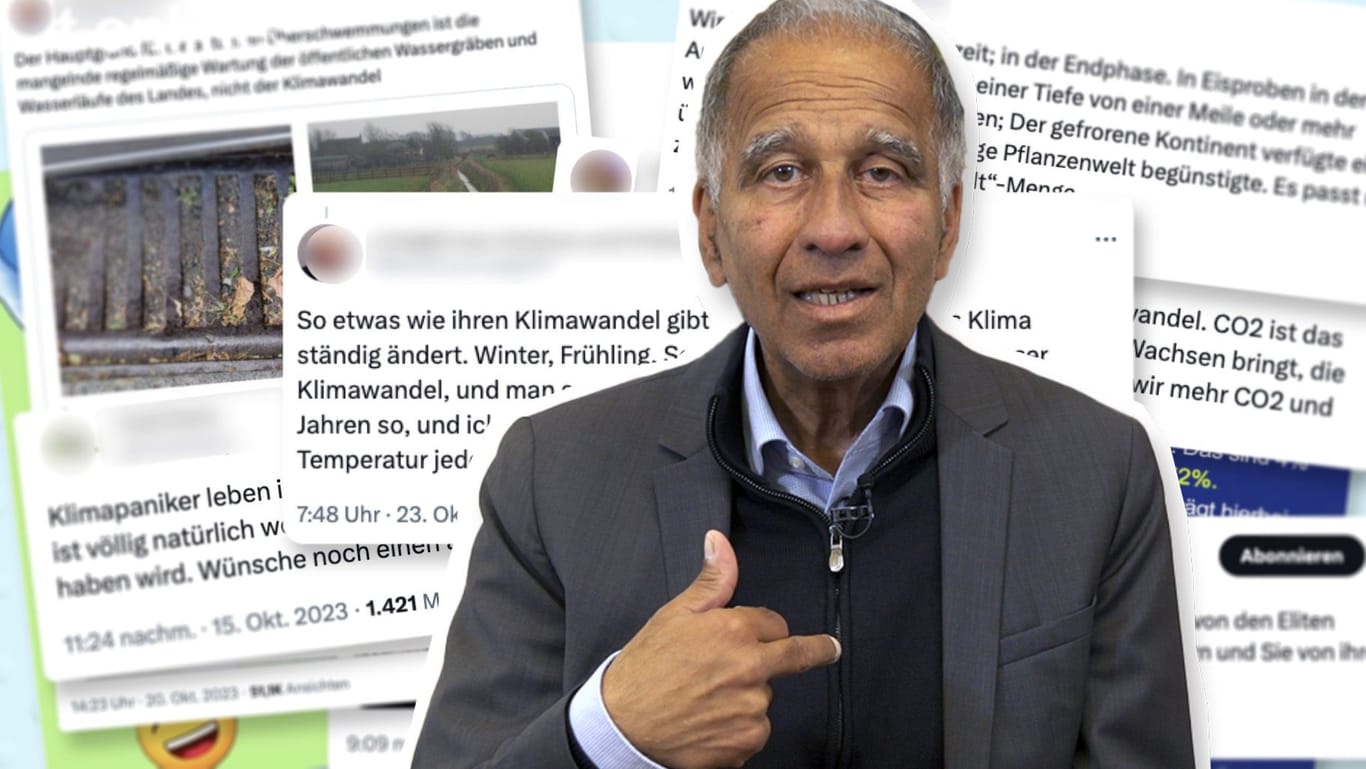 Prof. Dr. Mojib Latif: Der Klimaforscher widerlegt vor der t-online-Kamera bekannte Klimamythen.