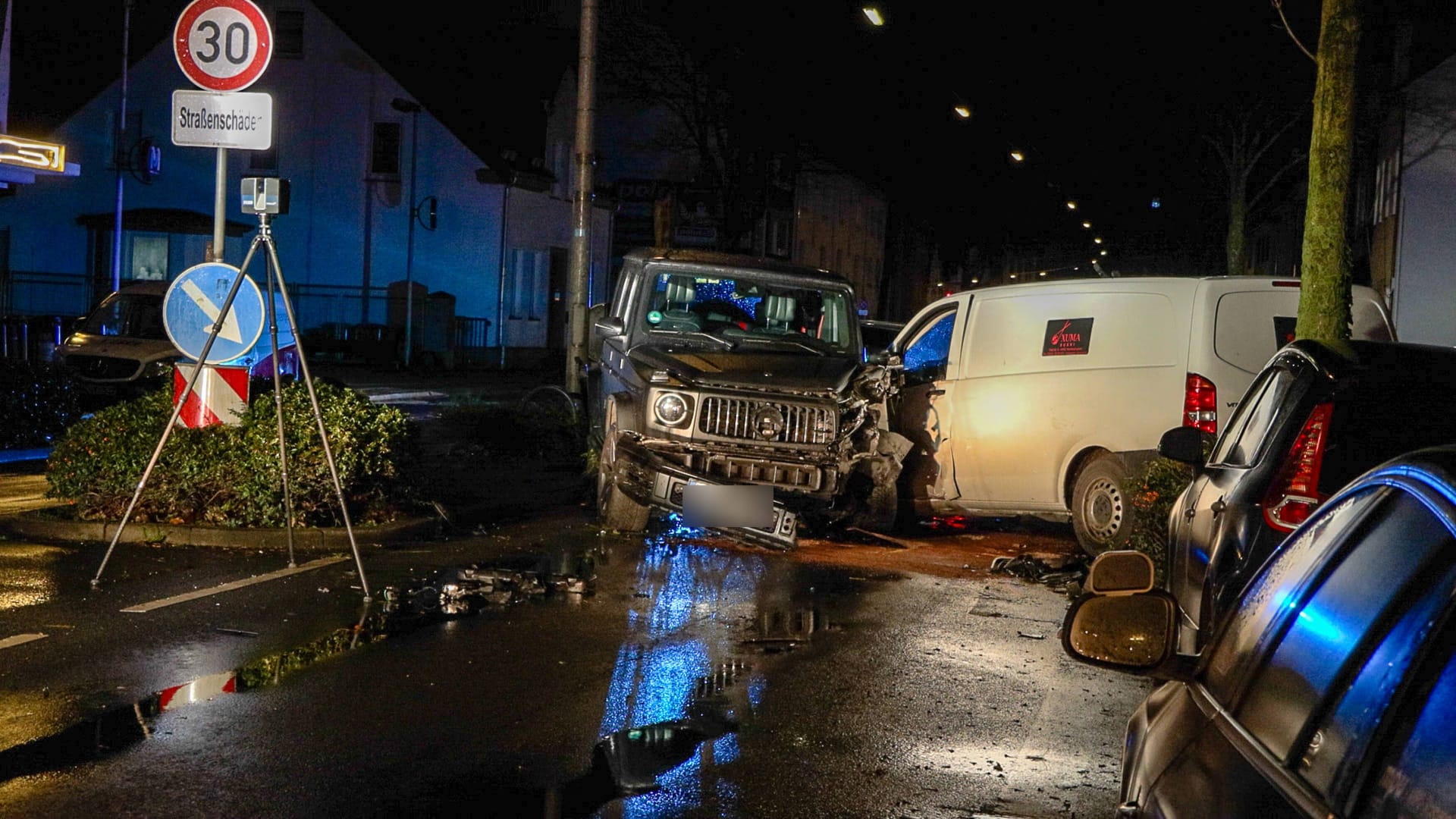 Total zerstört: An beiden Autos entstand ein Totalschaden.