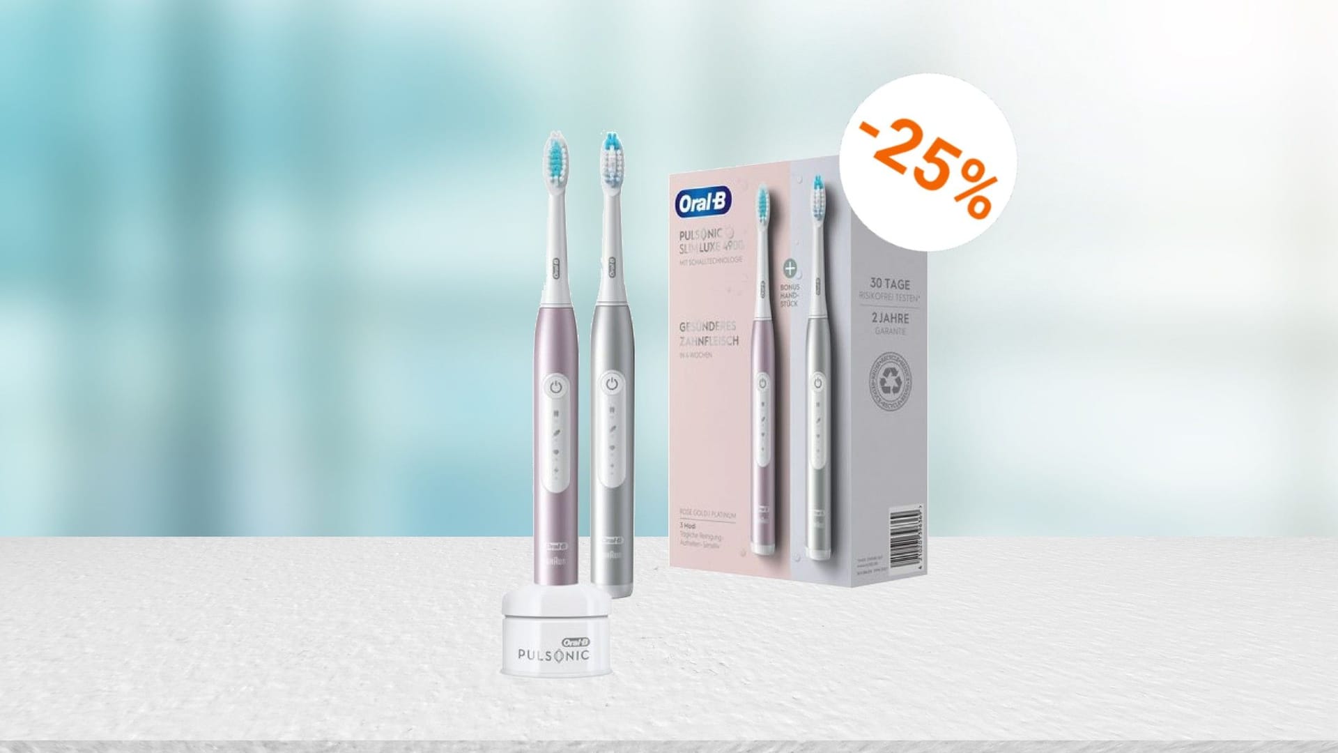 Auftakt zum Cyber Monday: Amazon reduziert ein praktisches Doppelpack von Oral-B stark