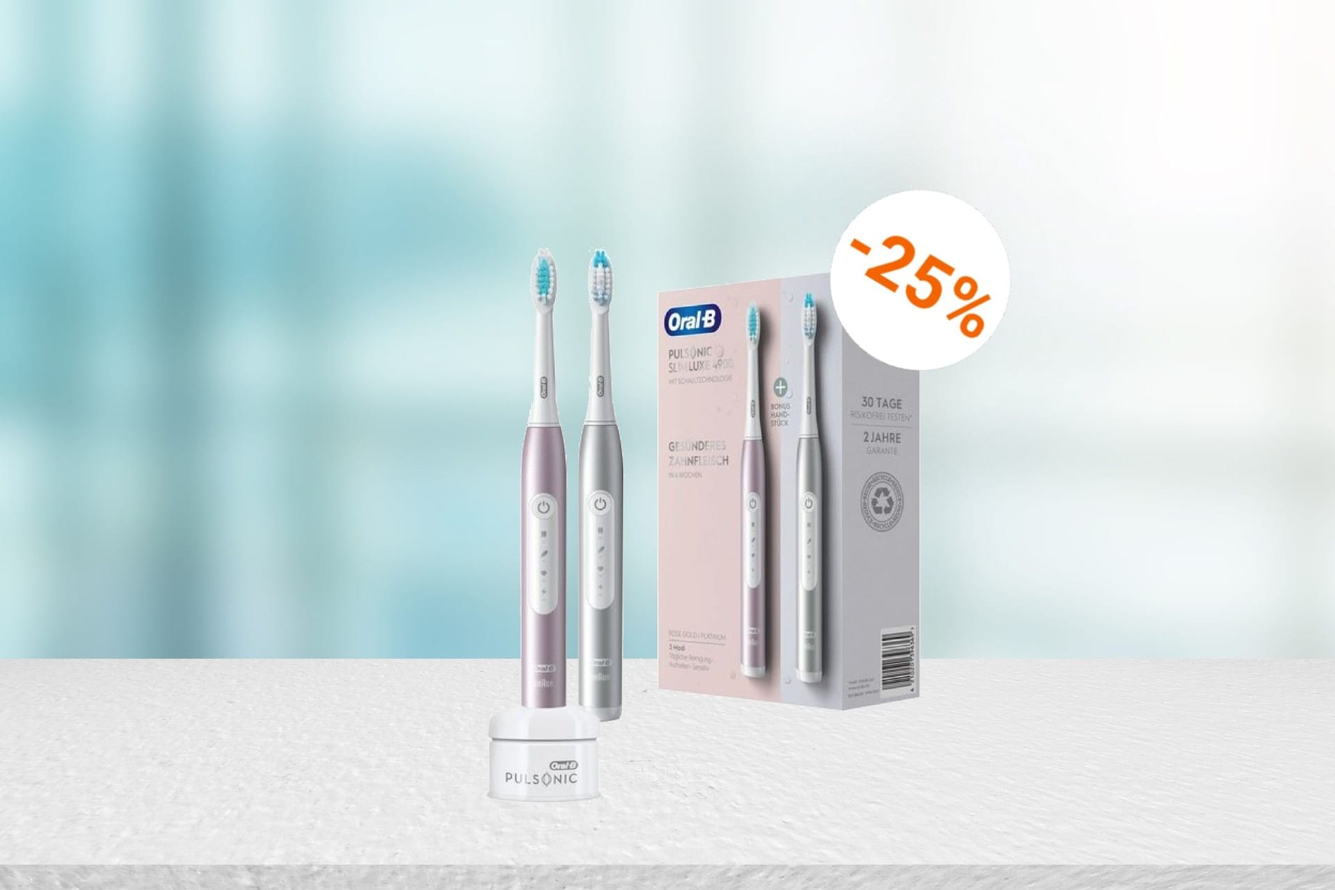 Auftakt zum Cyber Monday: Amazon reduziert ein praktisches Doppelpack von Oral-B stark