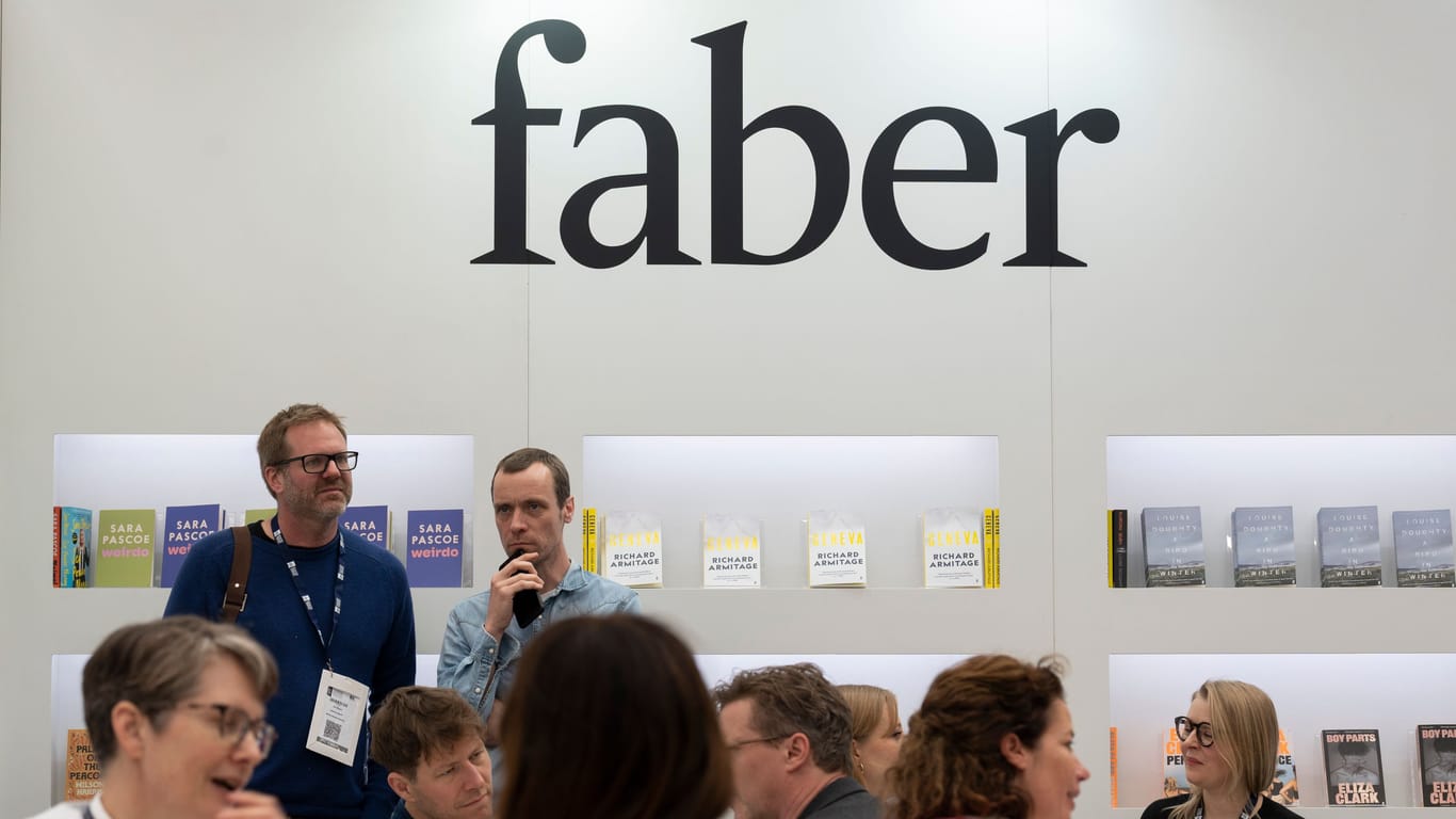 Ein Stand von Faber & Faber (Archvibild): Der Verlag ist insolvent.