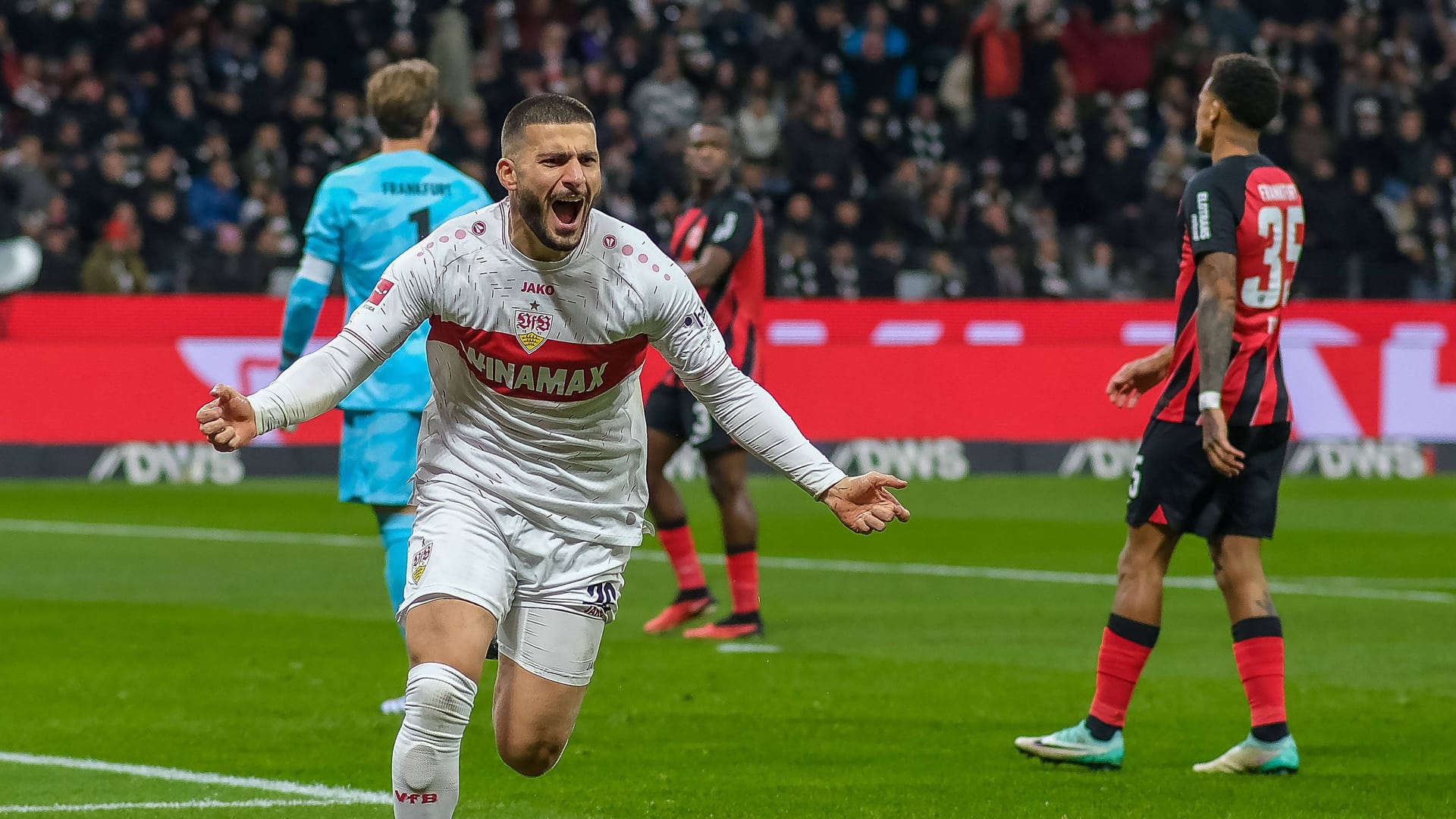 Traf doppelt für den VfB: Deniz Undav. Traf doppelt für den VfB: Deniz Undav.
