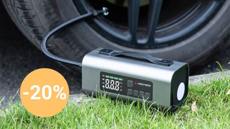 AkkuKompressor im AldiAngebot Luftpumpe, Starthilfe & Powerbank in einem