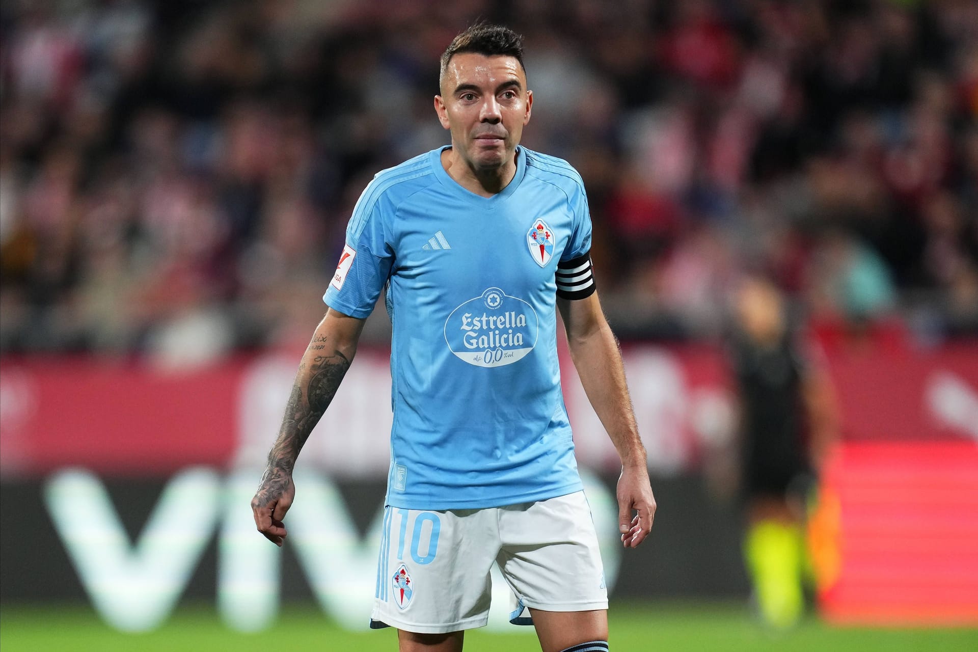 Iago Aspas: Nach seiner Auswechslung regte ihn eine VAR-Szene auf.