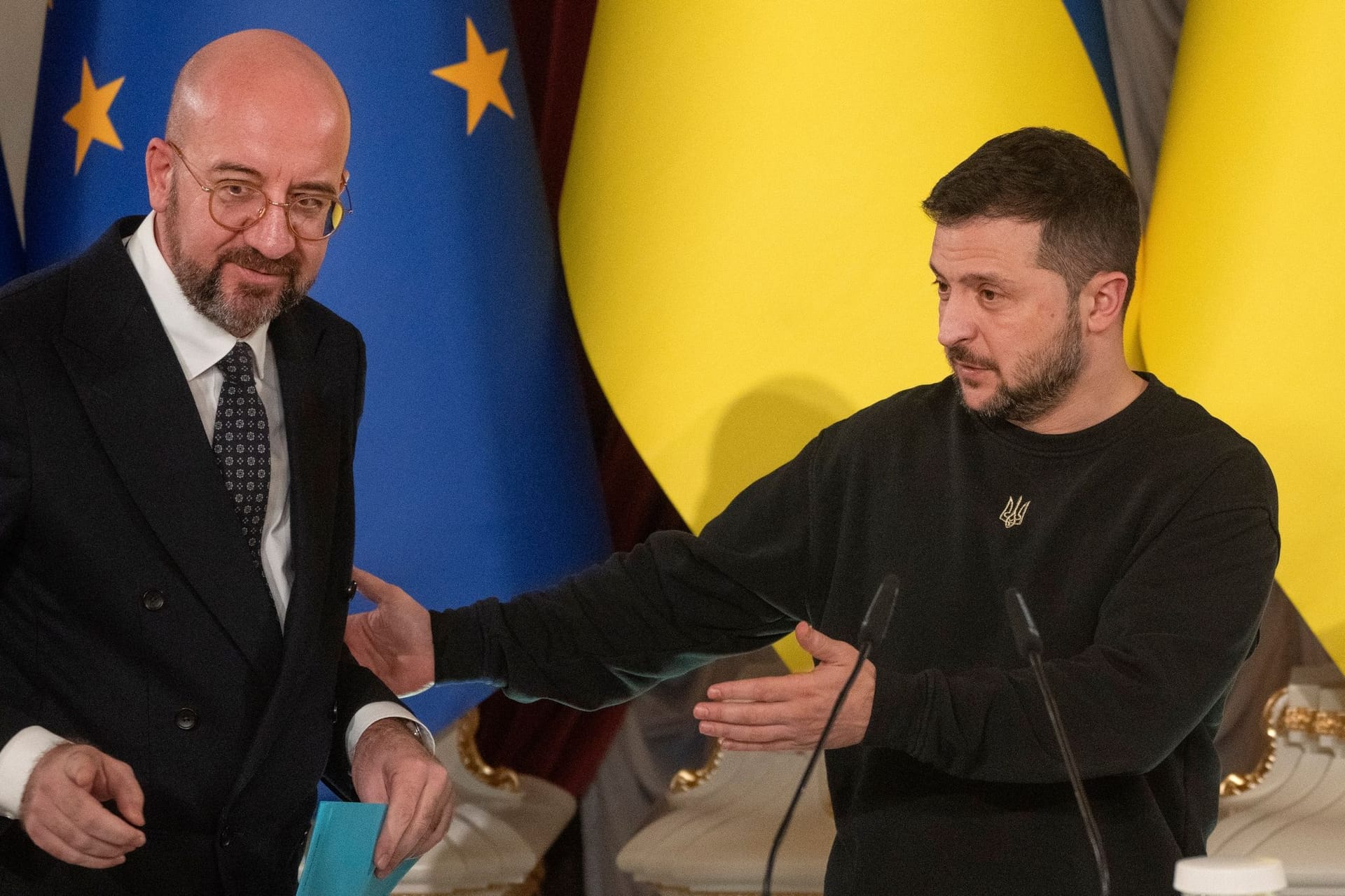 Charles Michel und Wolodymyr Selenskyj