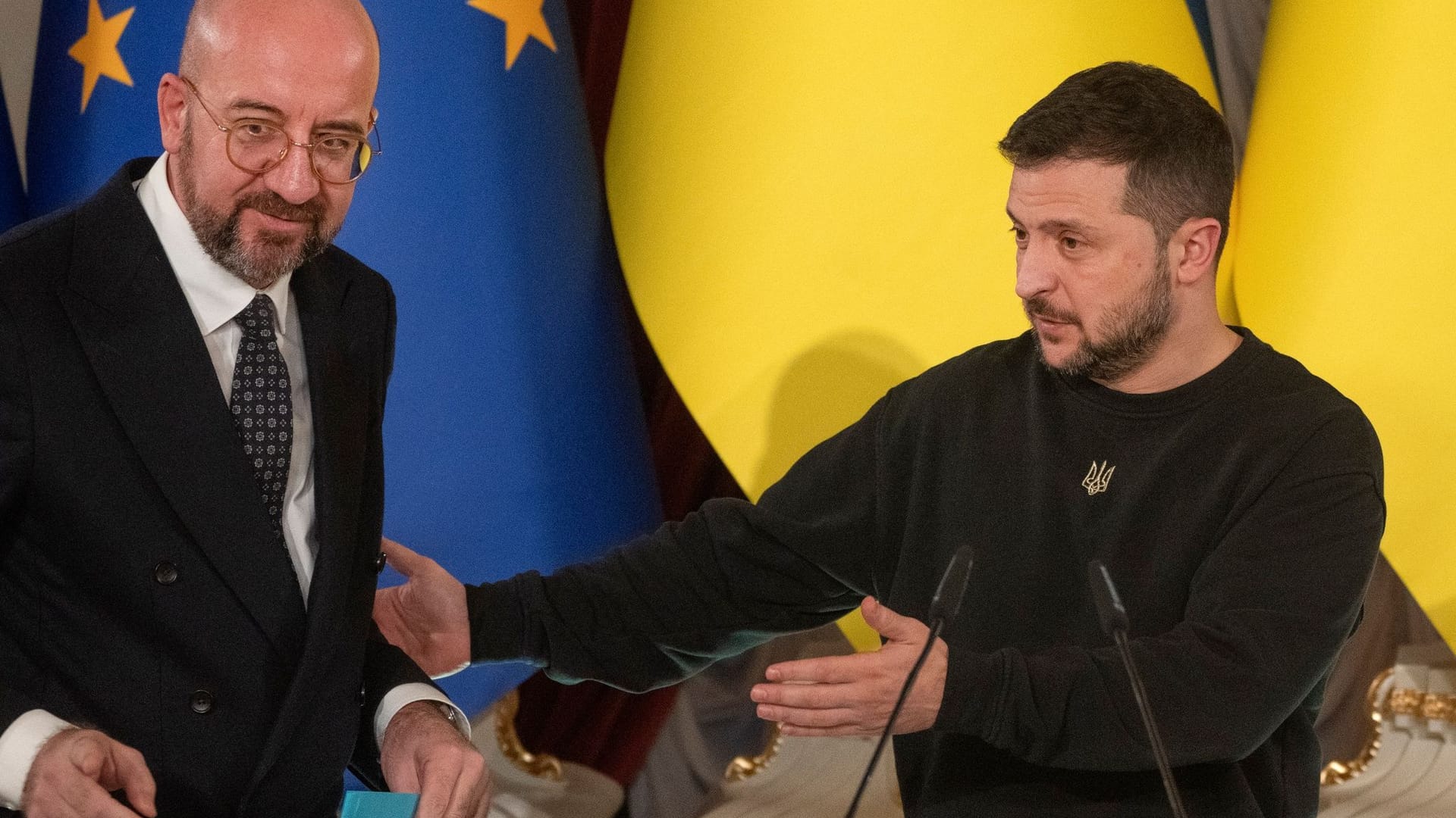 Charles Michel und Wolodymyr Selenskyj