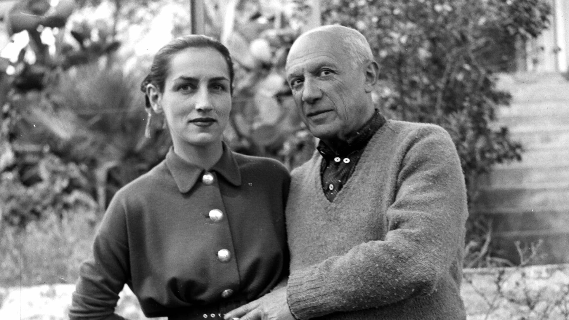 1951: Pablo Picasso und Francoise Gilot.