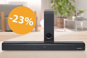 Black Friday 2023 im Aldi-Onlineshop: Soundbar inklusive Subwoofer zum Top-Preis.