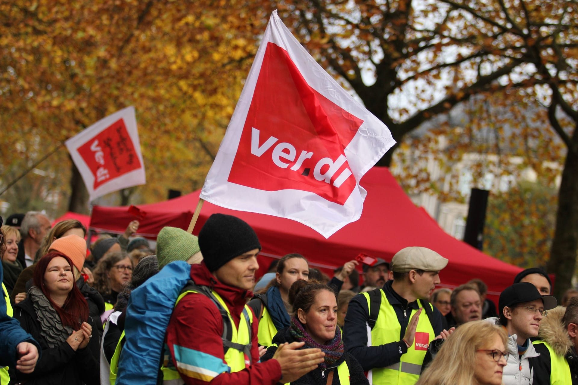 Warnstreiks von Verdi (Archivbild): Im Handel gibt es einen erneuten Warnstreik.