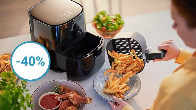 Günstig wie selten: Bei Lidl ist heute der beliebte Airfryer von Philips radikal reduziert.