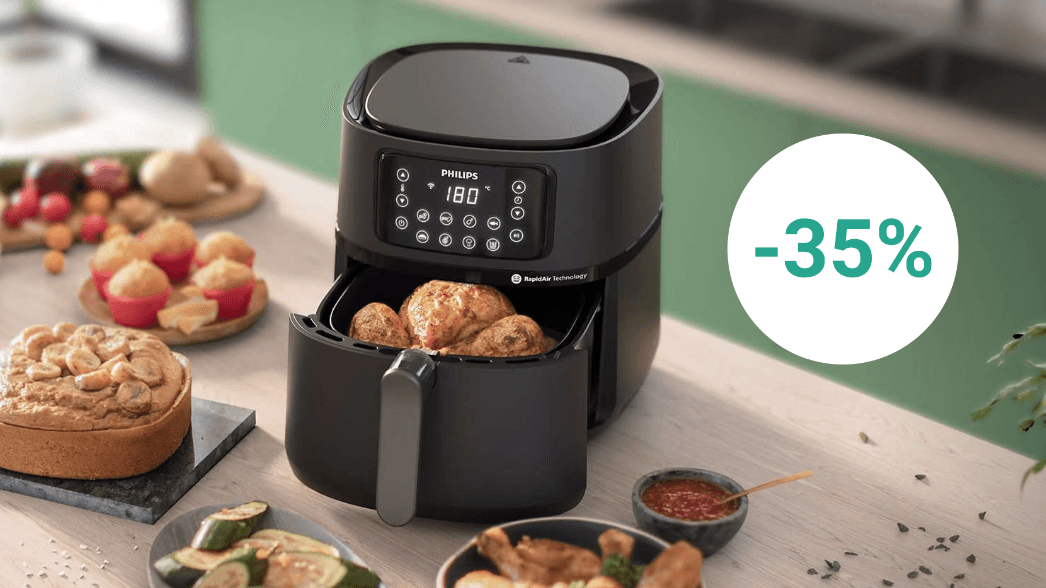 Sichern Sie sich heute am Black Friday den Airfryer von Philips zum Spitzenpreis.