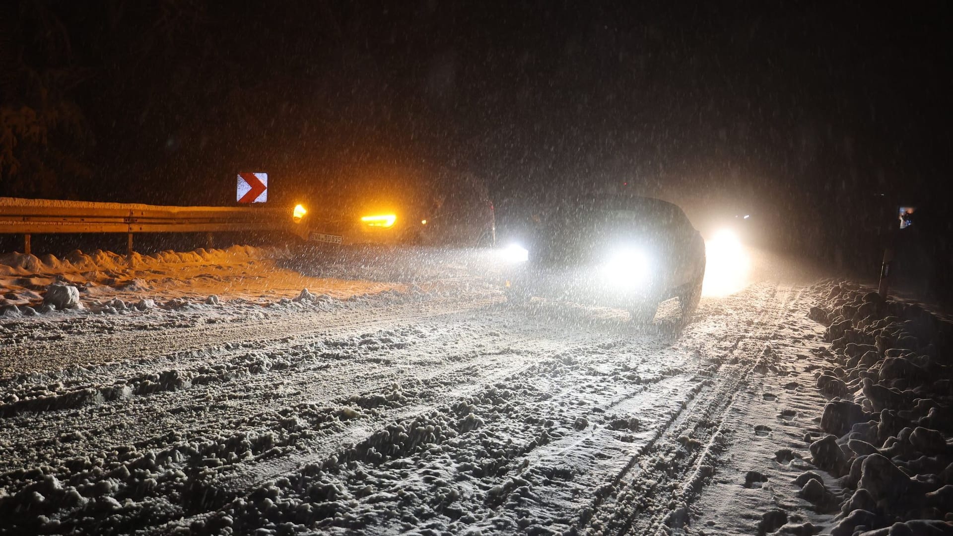 Wintereinbruch in Hessen