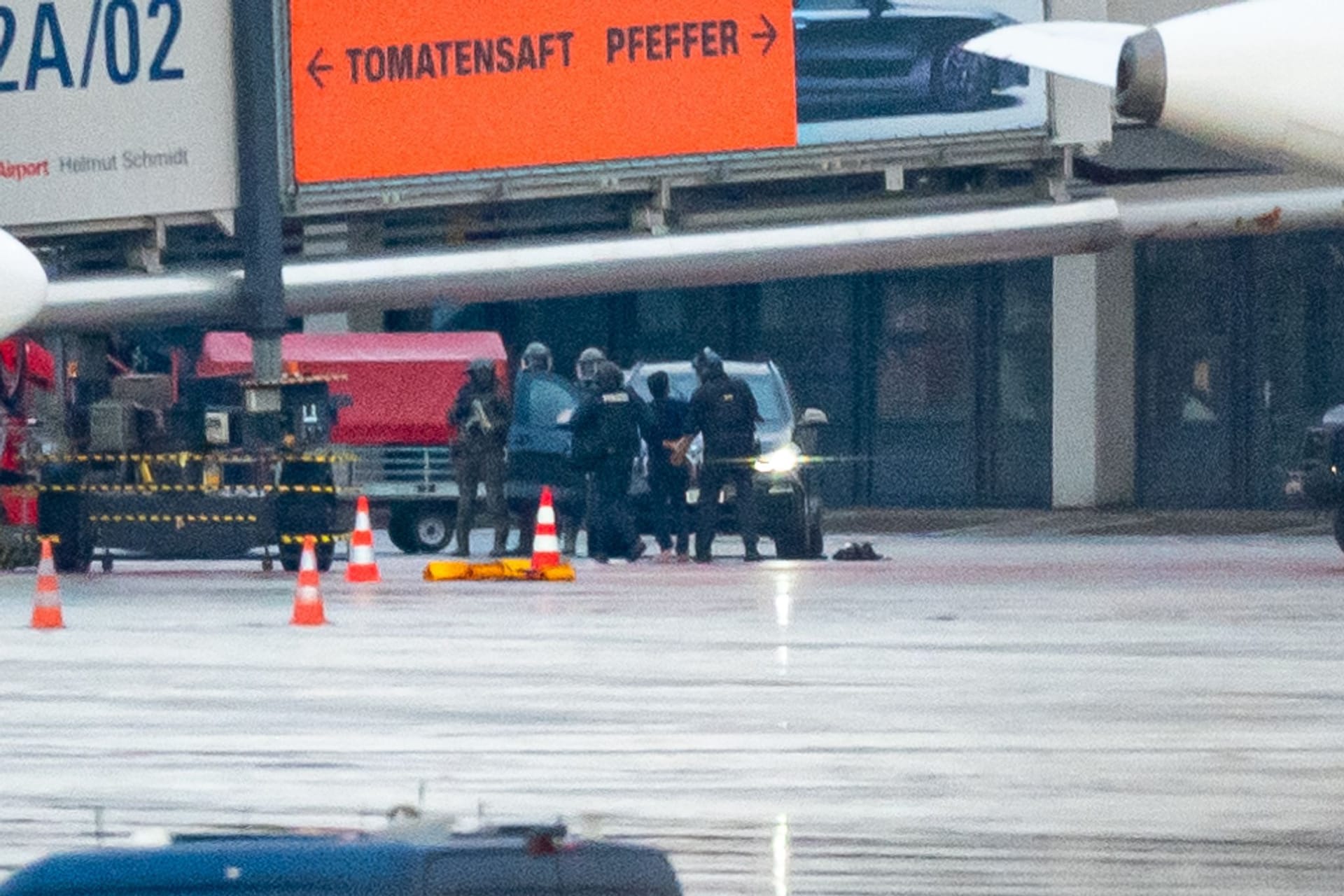 Festnahme des Geiselnehmers am Hamburger Airport (Archivfoto): Ermittler sind sicher, dass er seine Exfrau jahrelang terrorisiert hatte.
