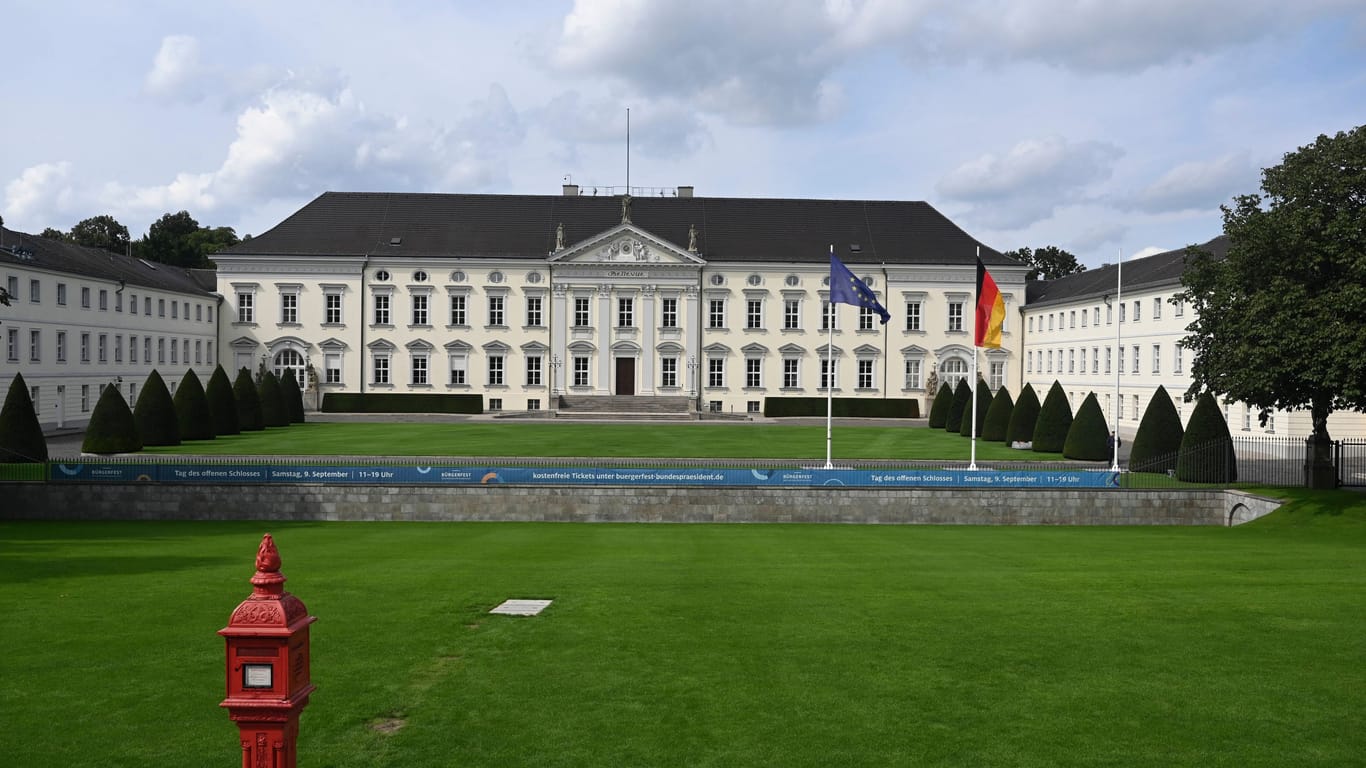 Berlin, Schloss Bellevue, aufgenommen am 1. September 2023