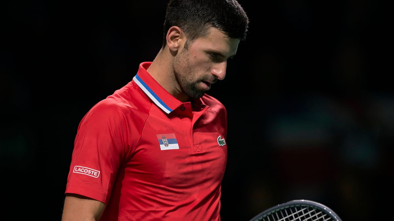 Novak Djoković, hier im Davis Cup gegen Großbritannien: Mal wieder angeeckt.