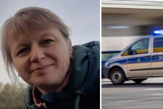 Vermisste Yvonne B. und ein Polizeiwagen (Montage): Die 44-Jährige wird vermisst.