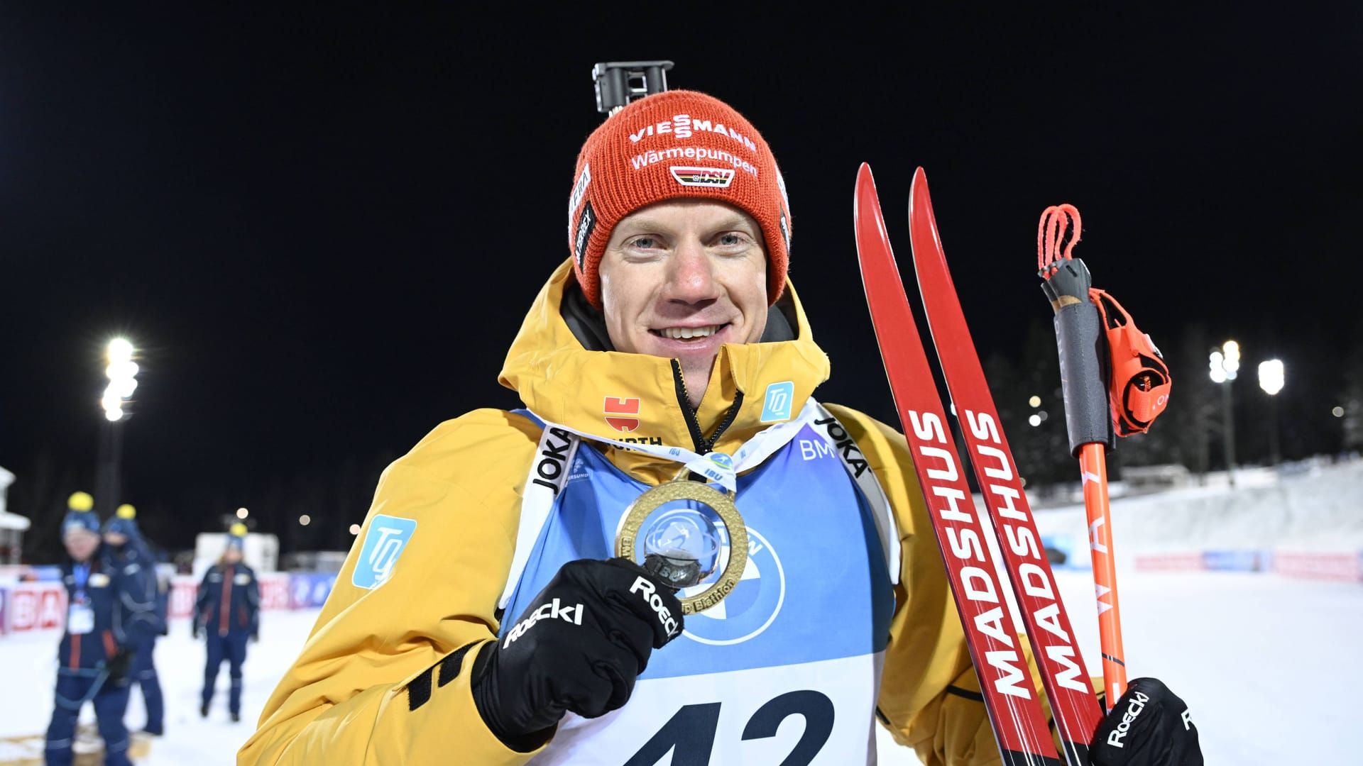 Roman Rees: Der deutsche Biathlet hat in Östersund das Einzel gewonnen.