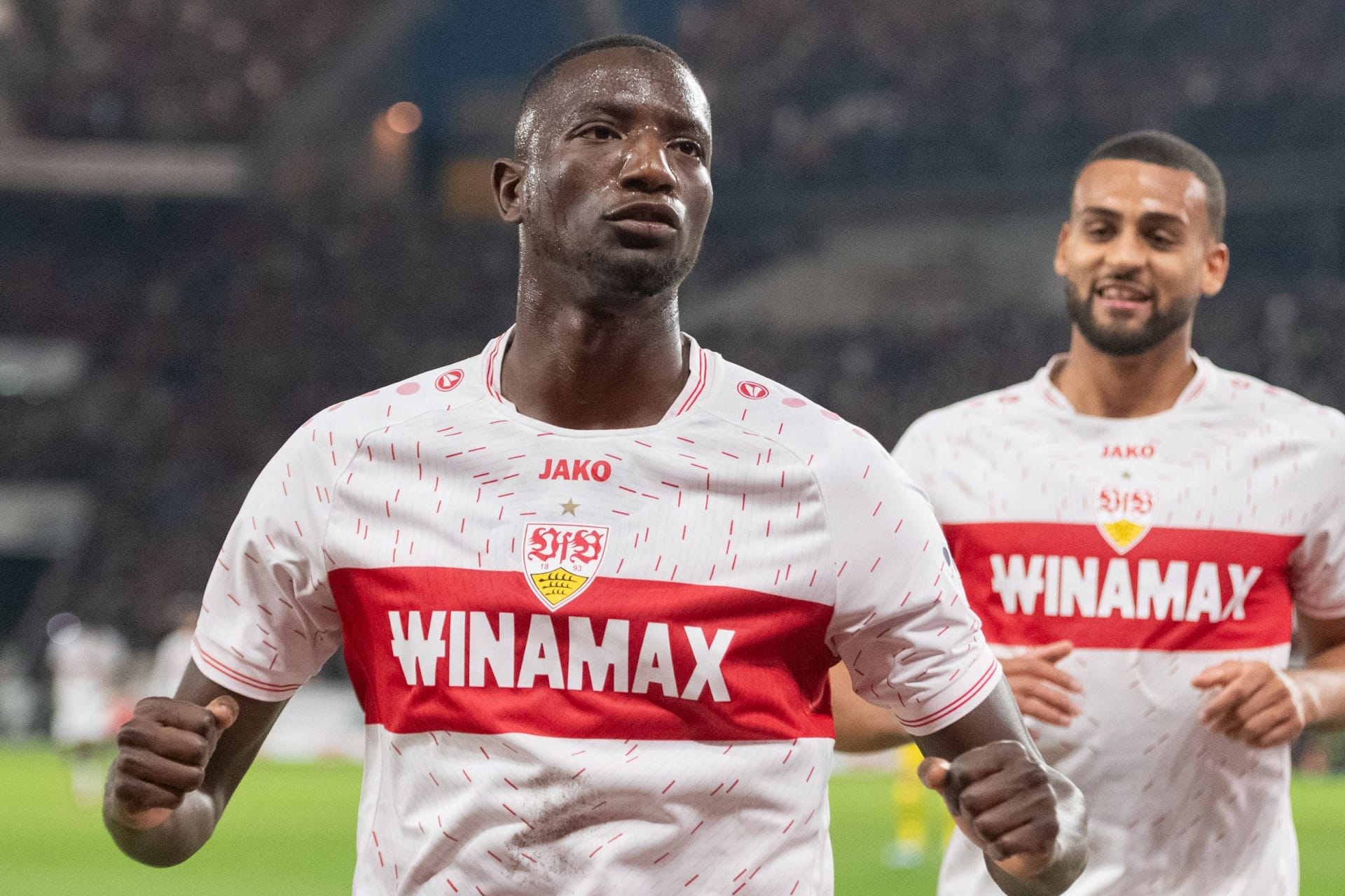 Tor zum 2:1 durch Serhou Guirassy: Der VfB-Stürmer traf direkt bei seinem Comeback.