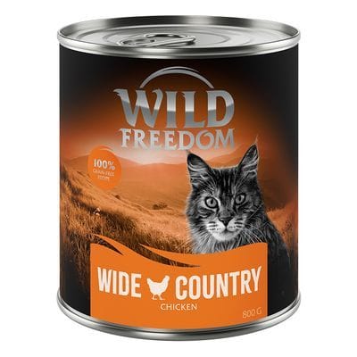 Verschiedenste Sorten Katzenfutter von Wild Freedom in der 400-Gramm-Dose sollten nicht verfüttert werden.