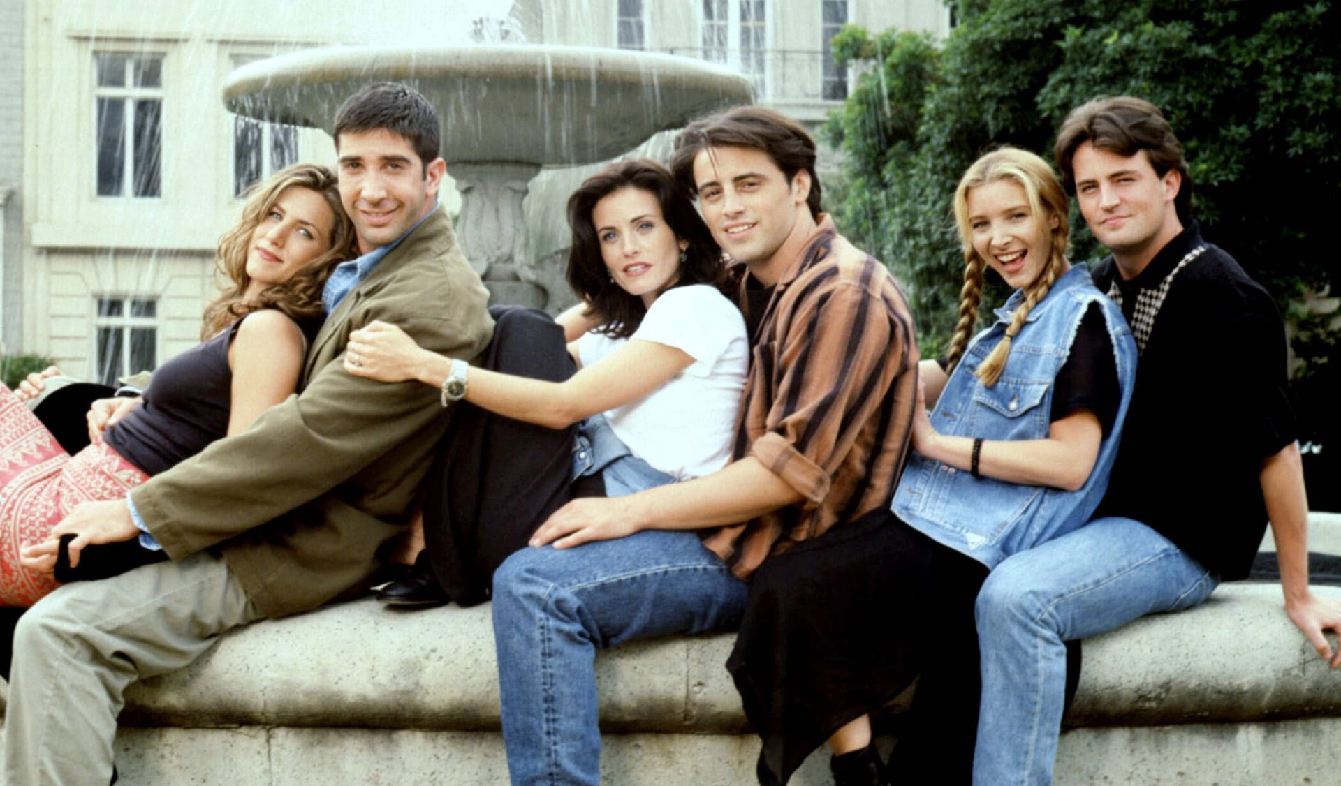 Jennifer Aniston, David Schwimmer, Courteney Cox, Matt LeBlanc, Lisa Kudrow,und Matthew Perry, standen gemeinsam für "Friends" vor der Kamera.