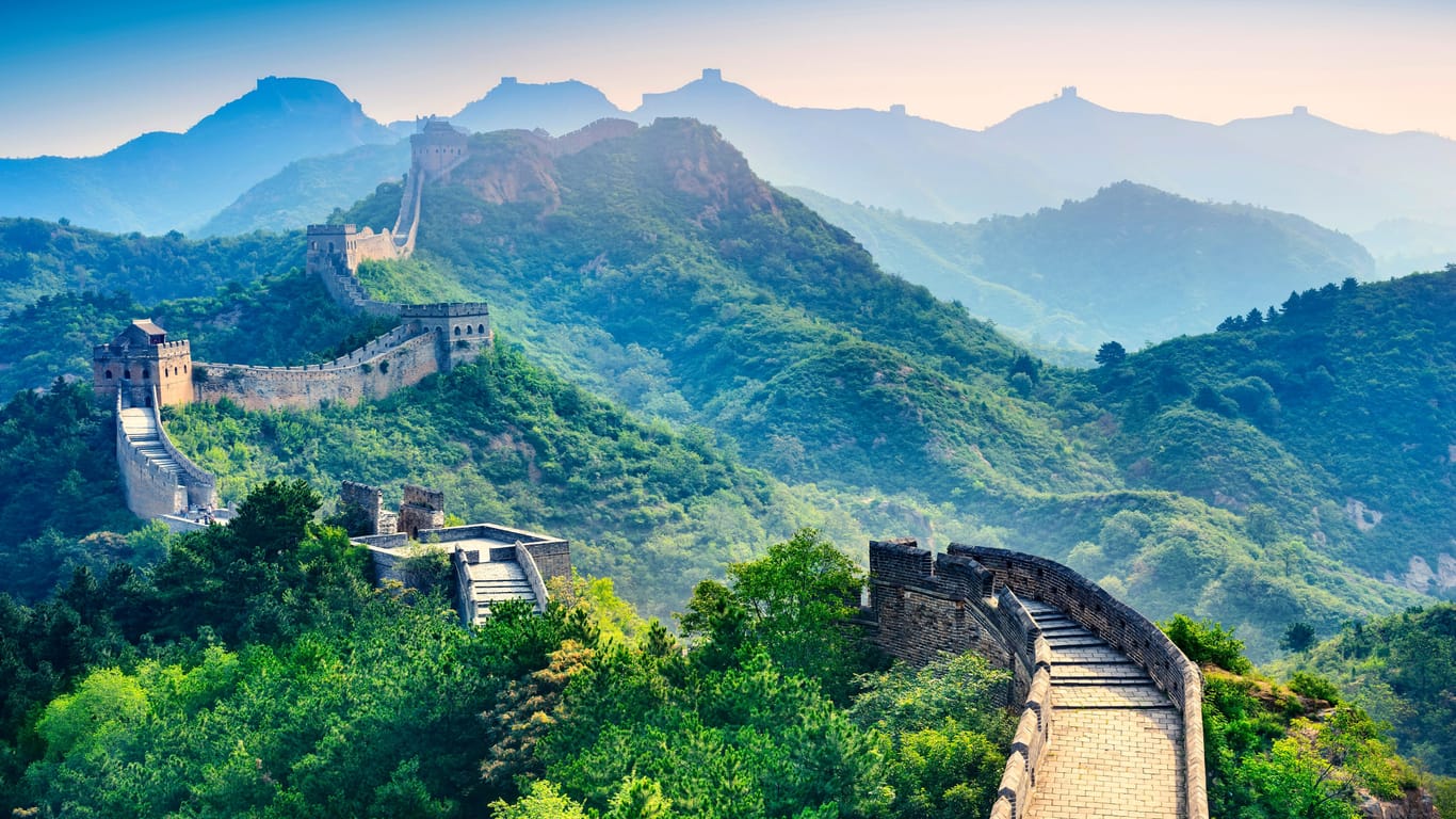 Blick auf die Chinesische Mauer.