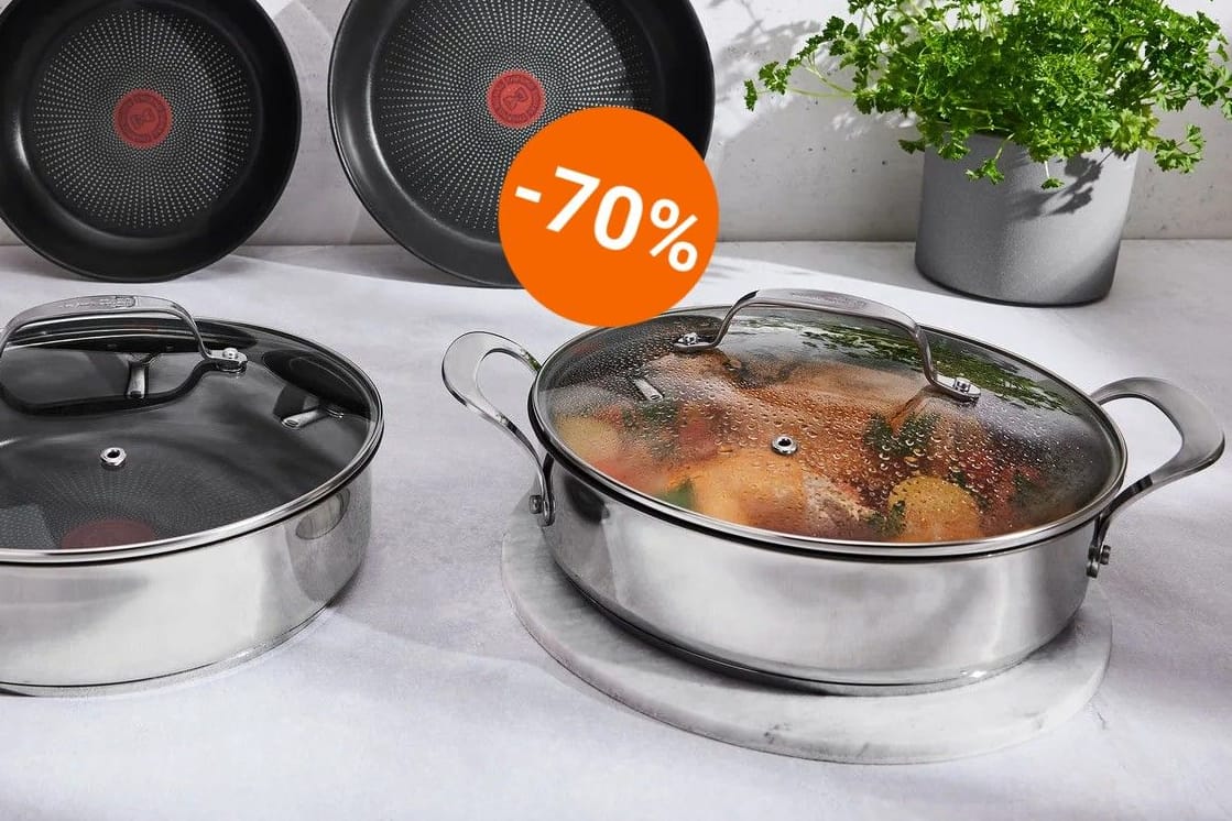 Lidl-Schnäppchen: Der Discounter reduziert Servierpfanne von Jamie Oliver by Tefal radikal.