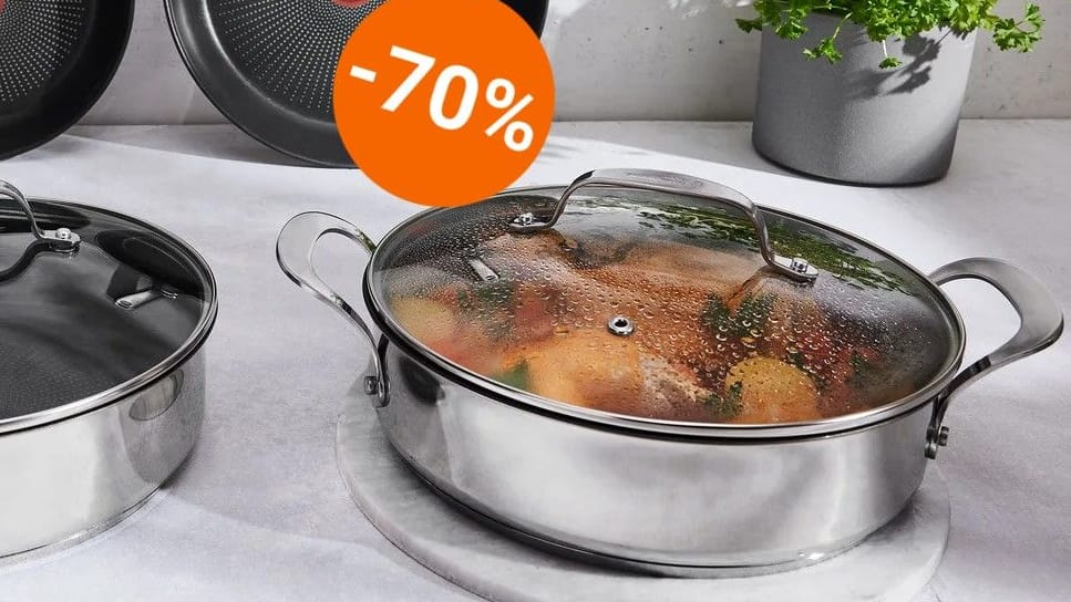 Lidl-Schnäppchen: Der Discounter reduziert Servierpfanne von Jamie Oliver by Tefal radikal.