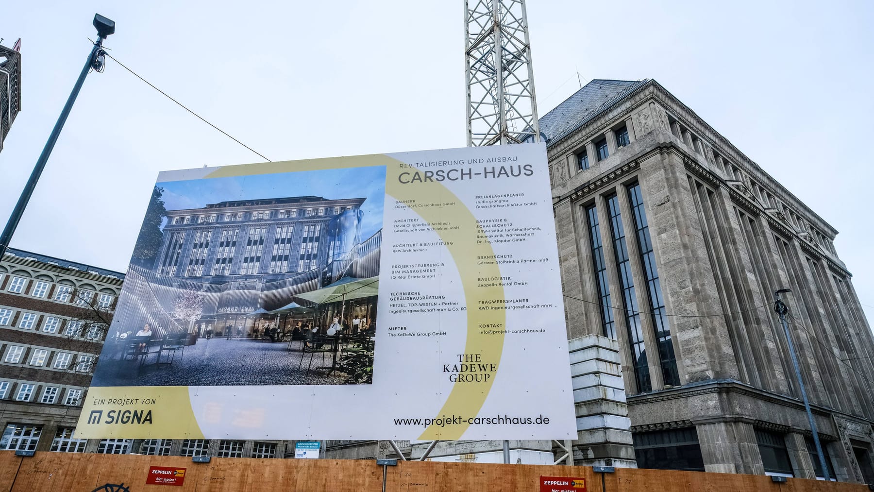 Construction Standstill and Unpaid Bills: The Carsch House Luxury Department Store Project in Jeopardy