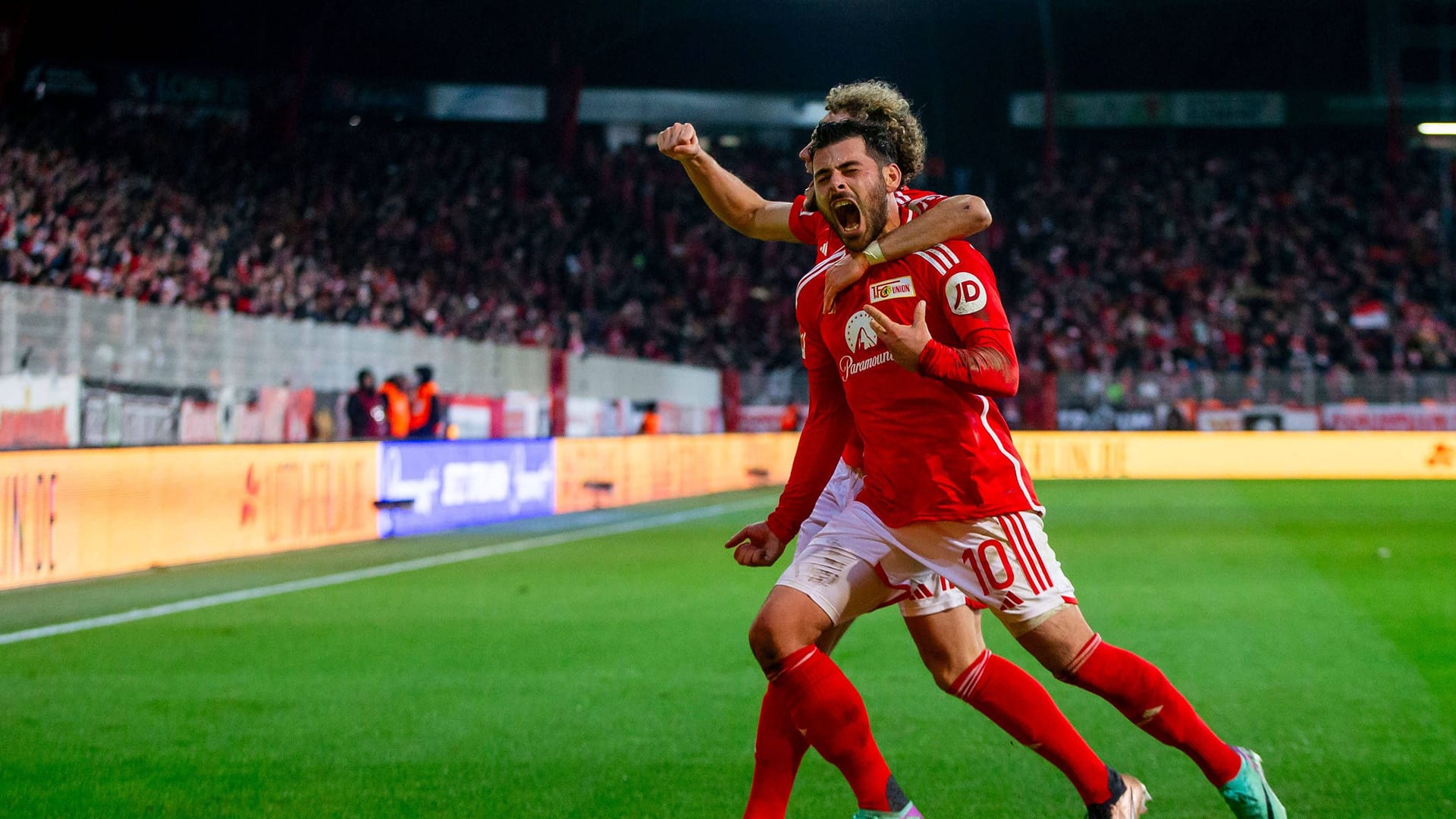 Erleichterung pur: Kevin Volland erzielte den späten Ausgleich für Union Berlin.