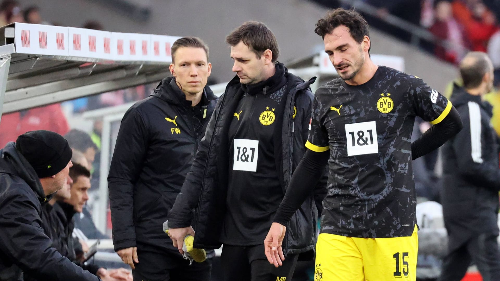 Mats Hummels (r.): Er musste angeschlagen runter.