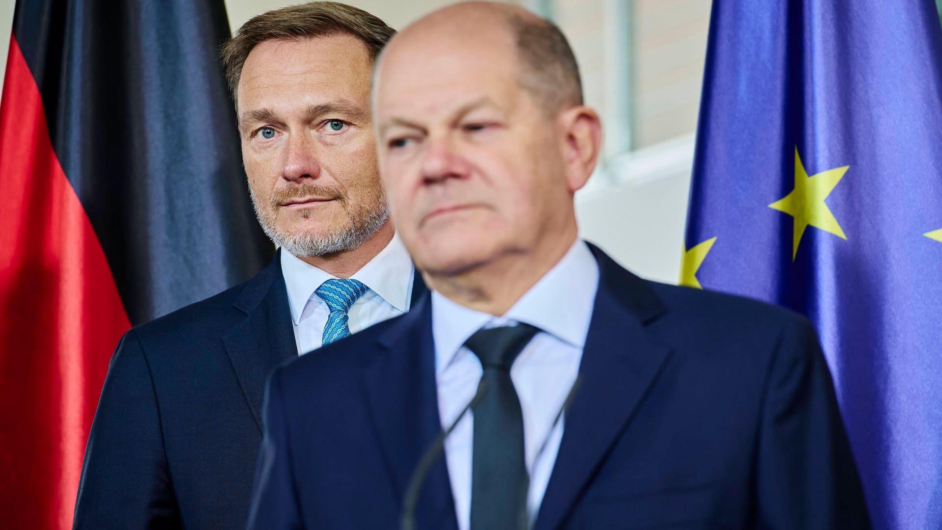 Berlin: Christian Lindner und Kanzler Olaf Scholz