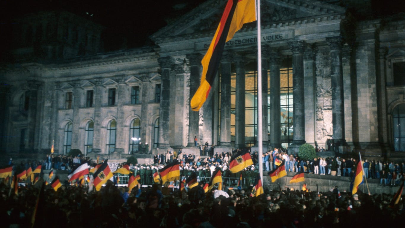 Wiedervereinigung 1990: Nach Jahrzehnten der Trennung gab es nur noch einen deutschen Staat.