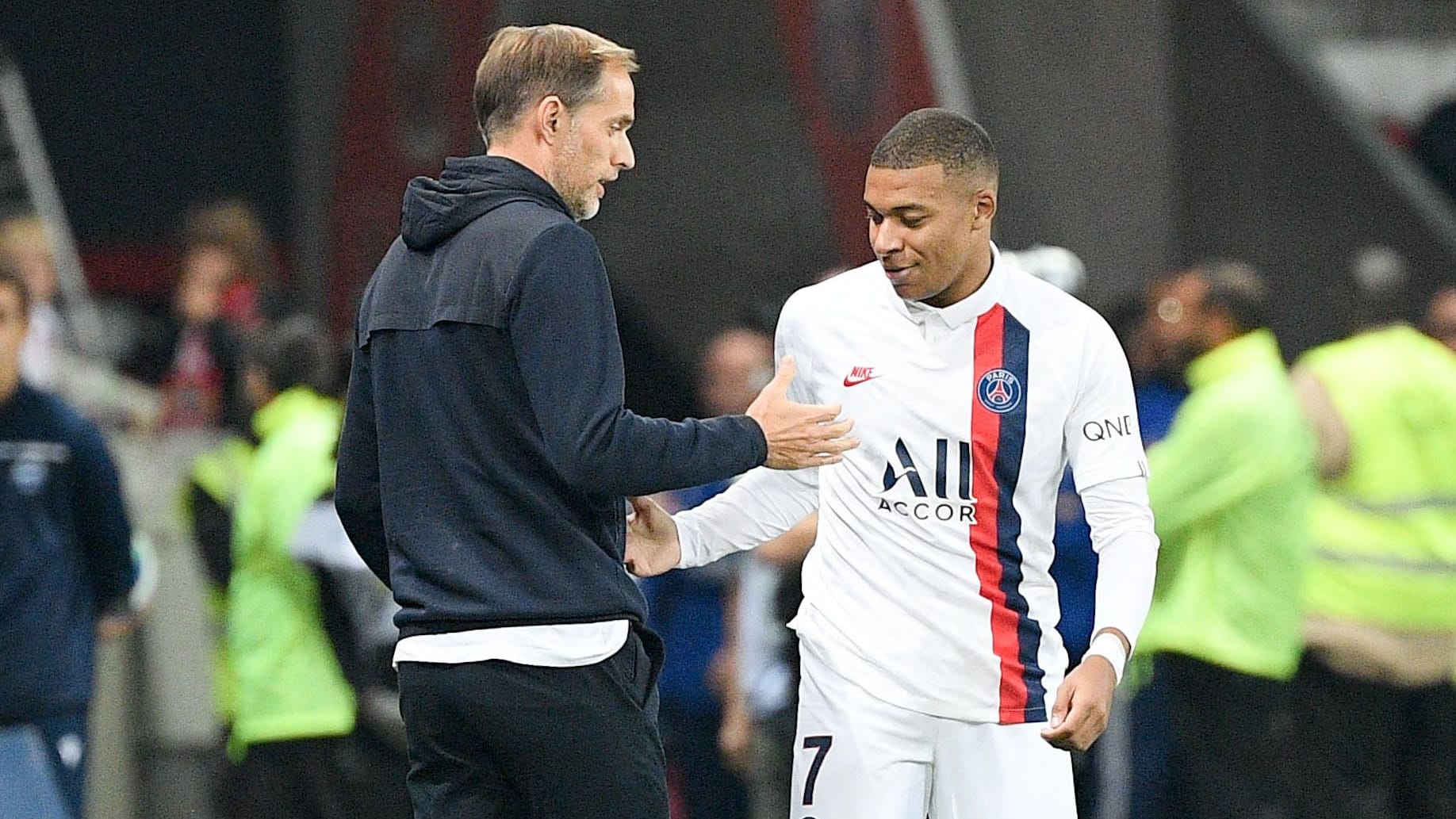 Thomas Tuchel (l.) und Kylian Mbappé feierten zusammen einige Erfolge.