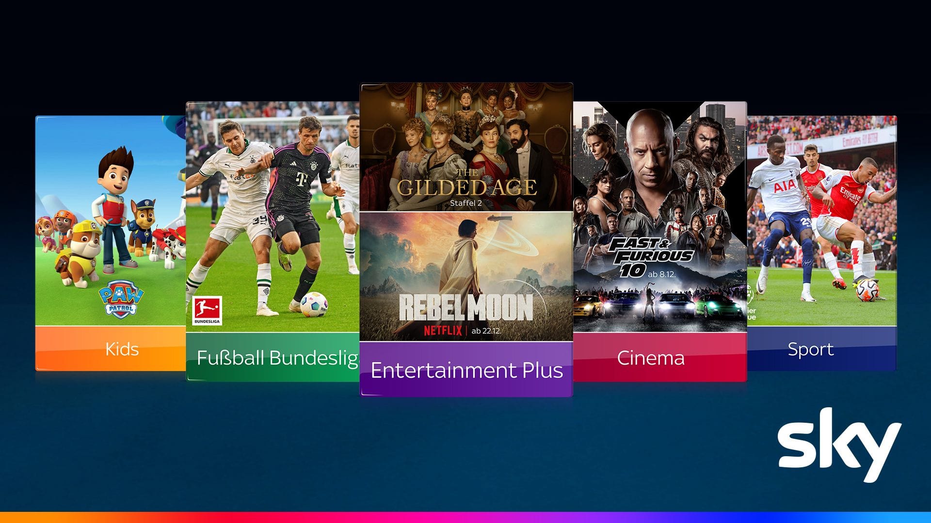 Fußball, Sport, Filme und Serien: Das beste von Sky gibt's jetzt komplett für nur 40 Euro im Monat.