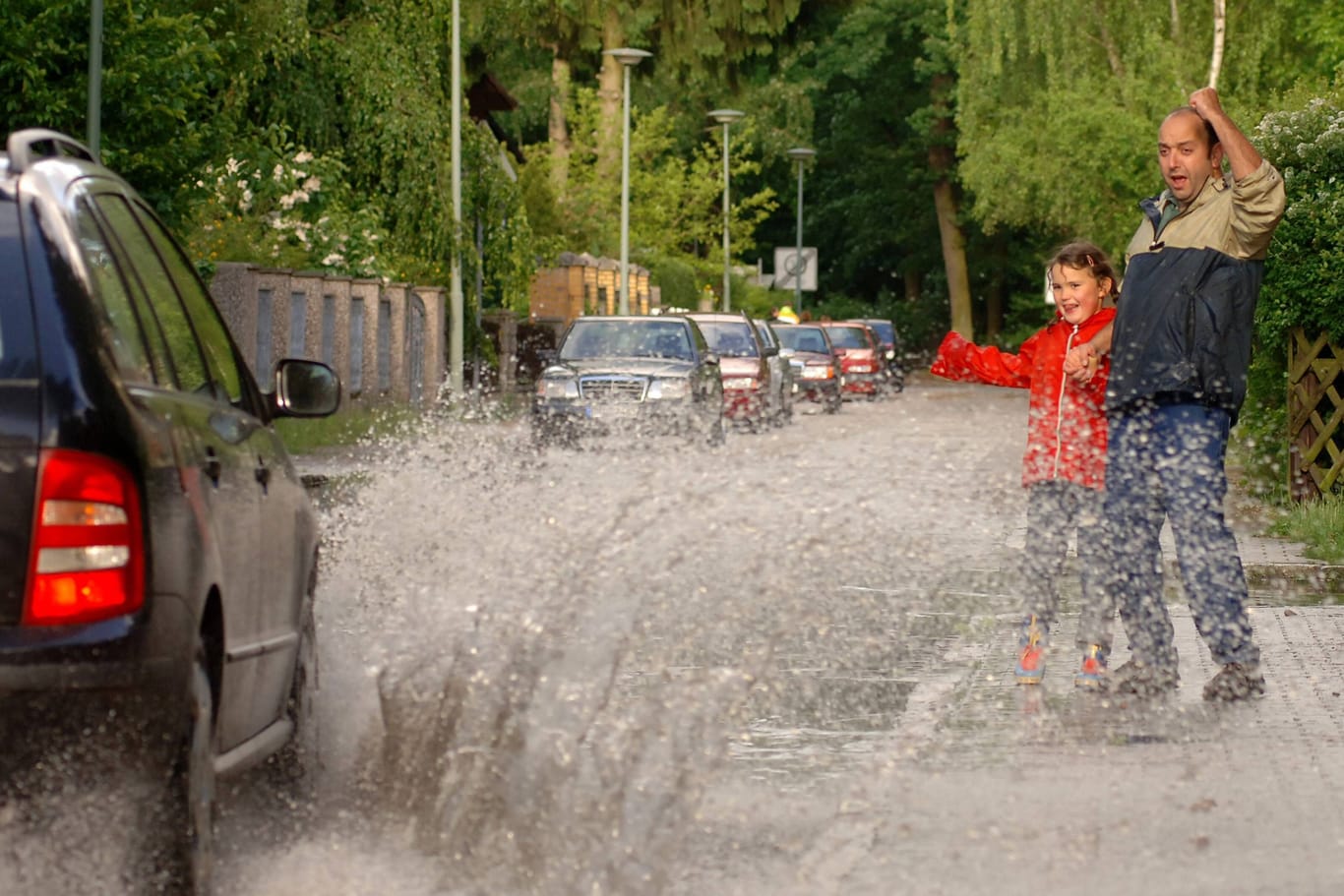 Platsch: Bei Regenwetter droht die Nässe nicht nur von oben.