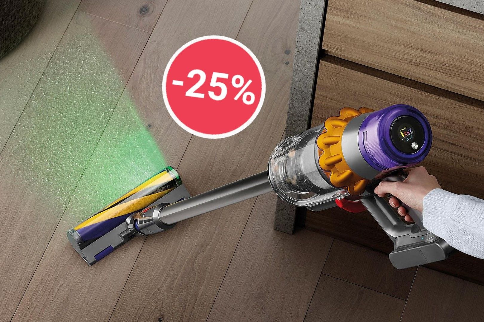 Cyber Week bei Media Markt: Sichern Sie sich den Dyson-Akkusauger V15 Detect Absolute zum Rekord-Tiefpreis.