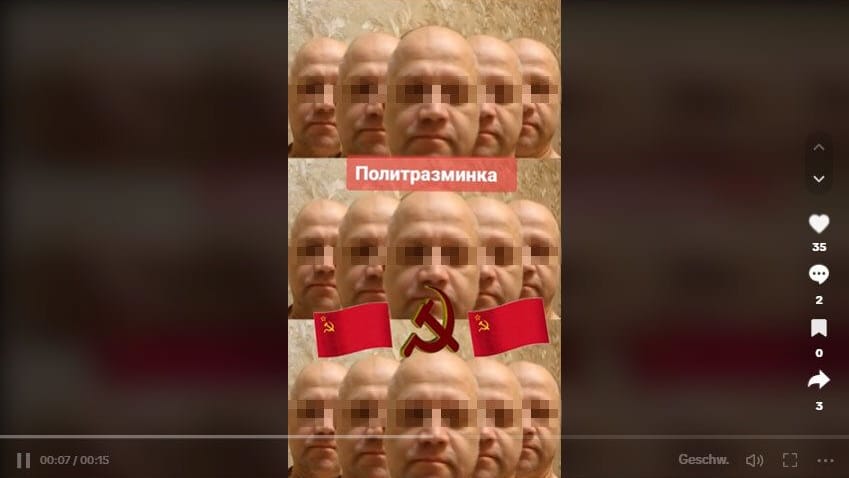 Anatolii P.: Der Russlandfan und USA-Hasser soll Paare beauftragt haben, Davidsterne an Häuser zu sprühen. Das Bild ist aus seinem TikTok-Account.