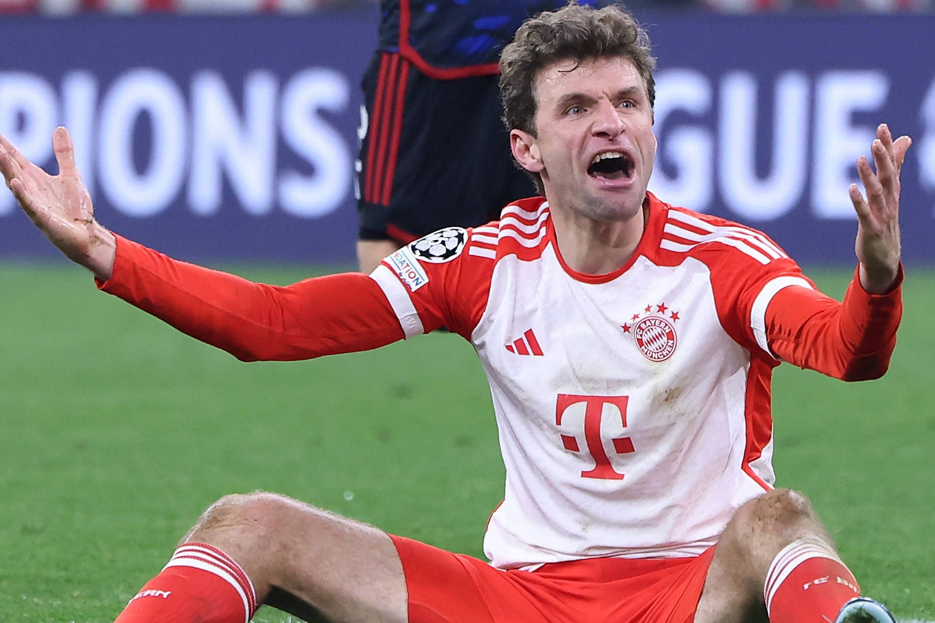 Sauer: Thomas Müller im Spiel gegen Kopenhagen.