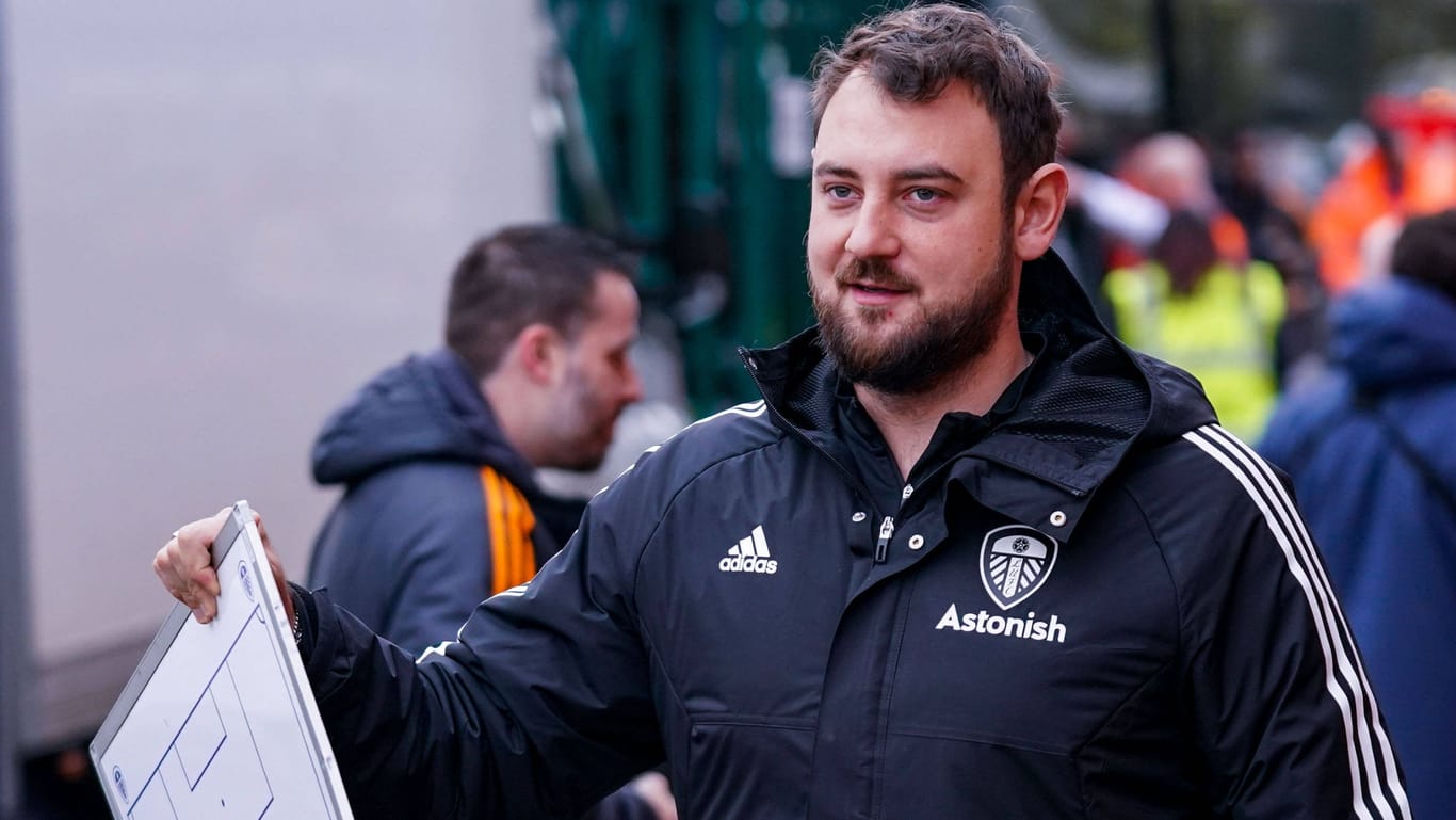 René Maric (r.): Zuletzt arbeitete der 31-Jährige als Assistenztrainer für Jesse Marsch bei Leeds United.