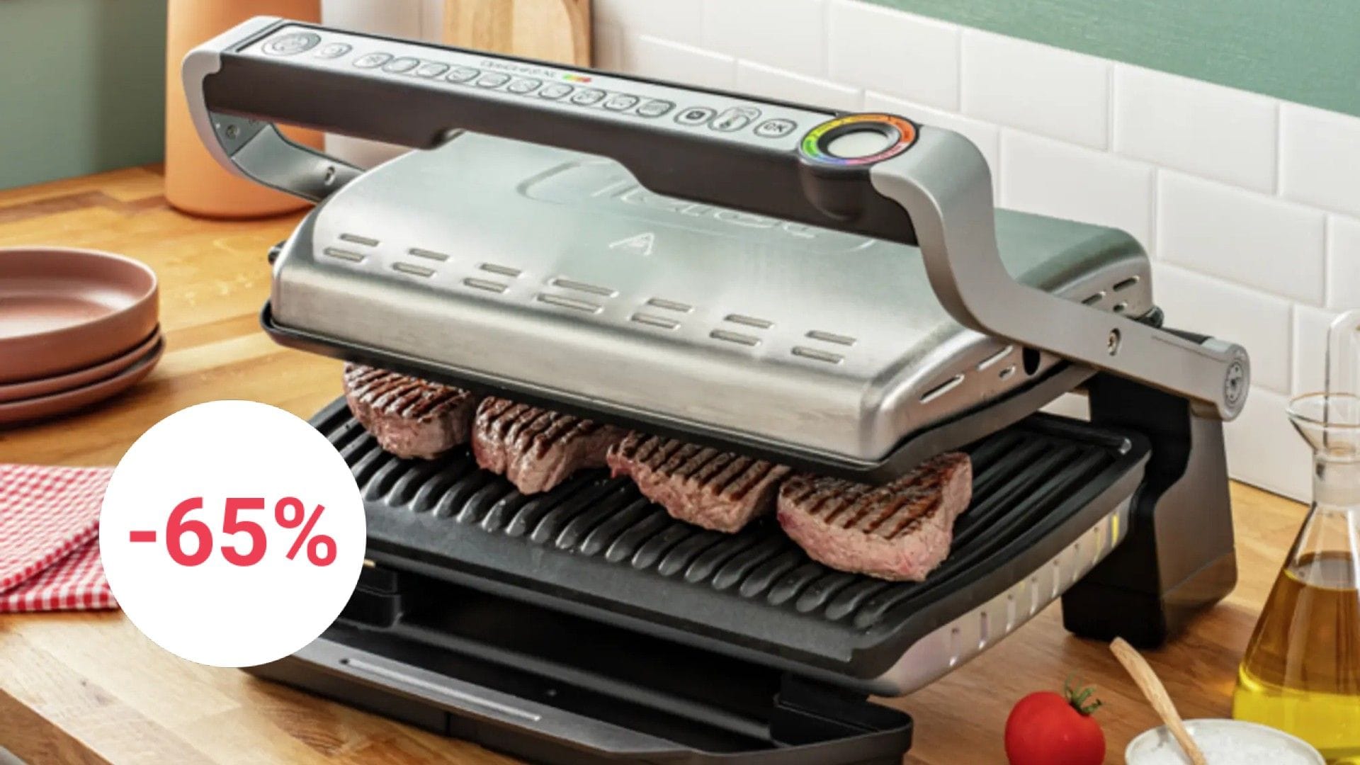 Countdown zum Black Friday: Der beliebte Optigrill von Tefal ist jetzt starke 250 Euro reduziert.