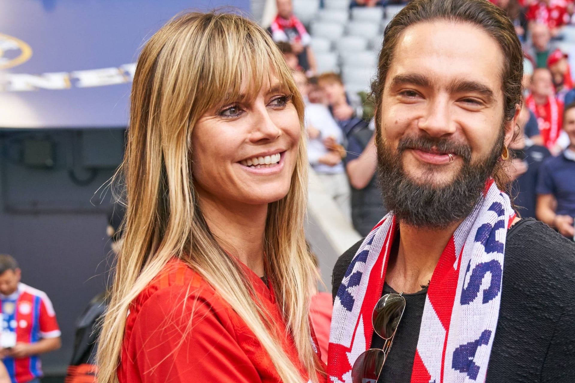 May 2019: Heidi Klum und Tom Kaulitz in der Münchner Allianz-Arena.